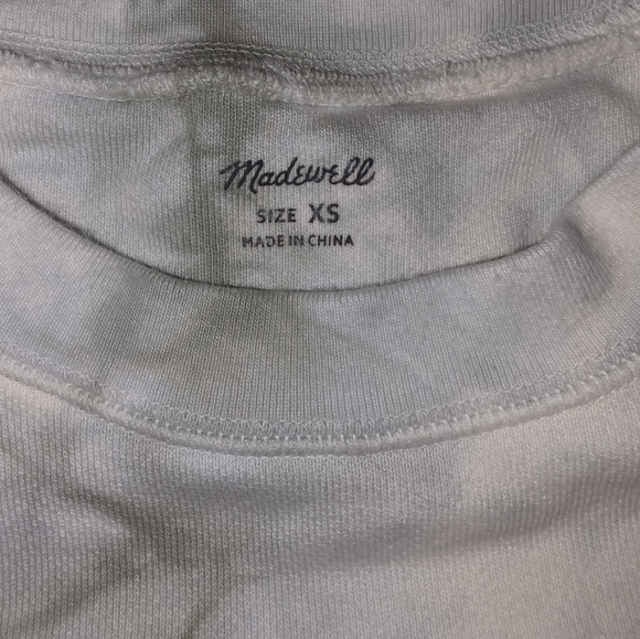 Madewell Tie Dye Swing Sweatshirt Size XS Gray/White - Picture 6 of 10